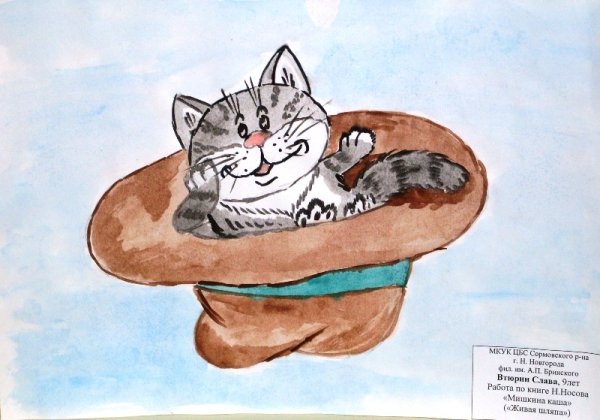 Н Носов Живая шляпа раскраска