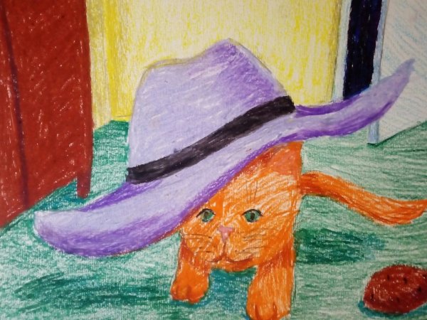 Рисование Живая шляпа Носов