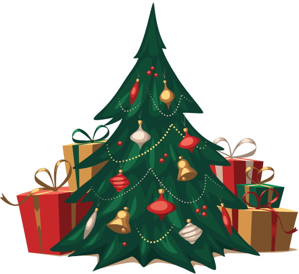 Нарисовать елку новогоднюю