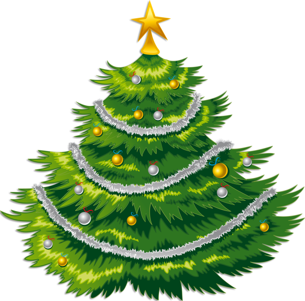 Нарисовать елку новогоднюю