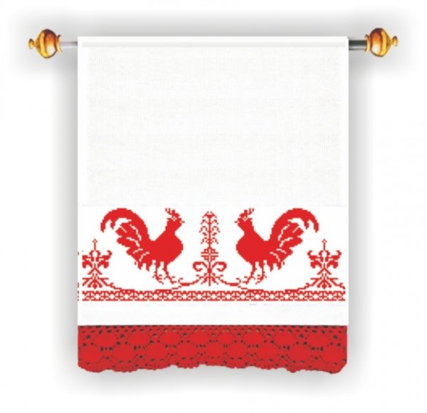 Рушник с петухами