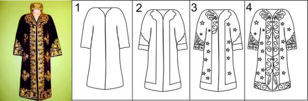 Халат карандашом