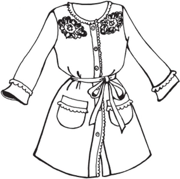 Раскраска халат