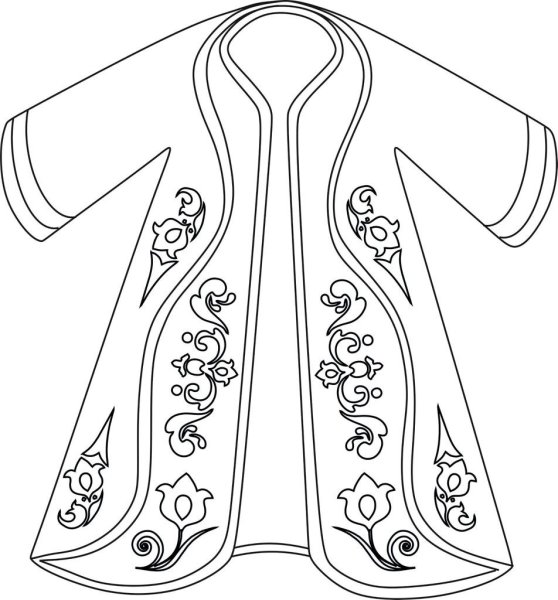 Бабушкин халат рисунок