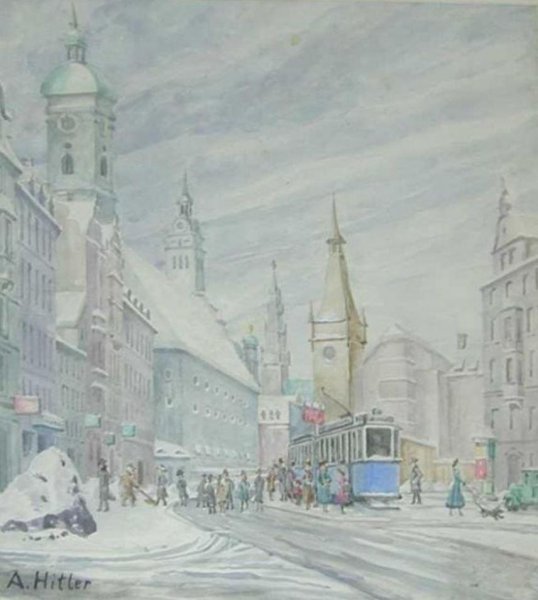 Адольф Гитлер срисовывать