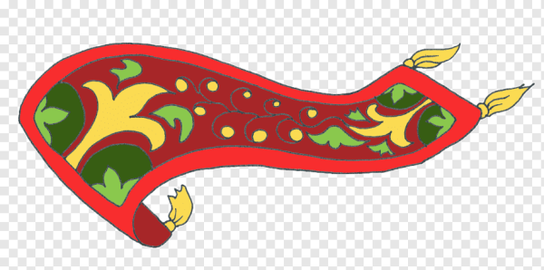 Ковер самолет на прозрачном фоне