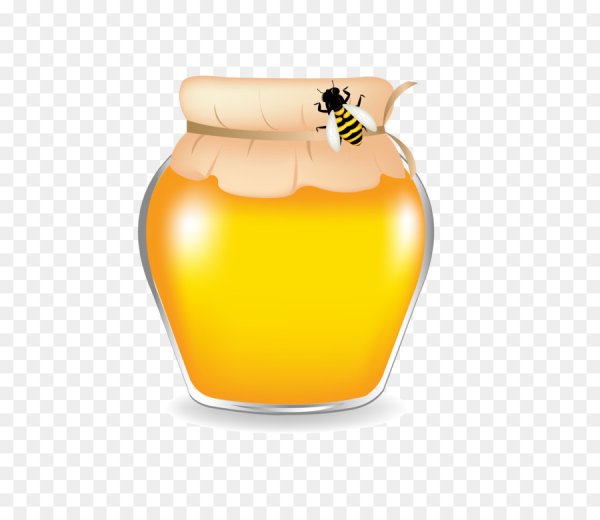 Баночка меда мультяшная