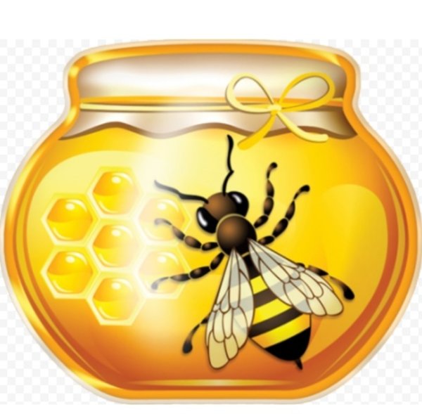 Мед для детей на прозрачном фоне