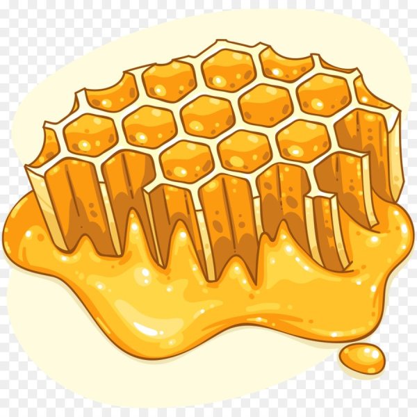 Мед в сотах мультяшный