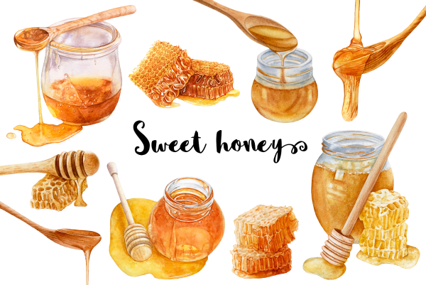 Мед акварель