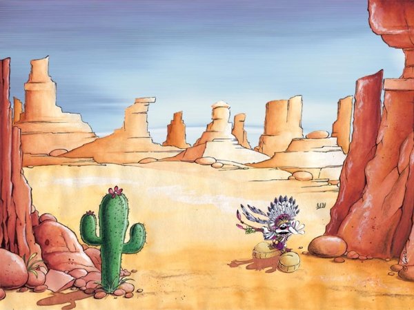 Мультяшки пустыня