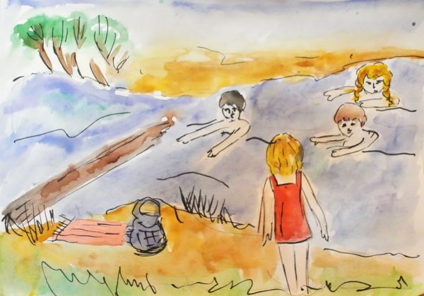 Рисунок отдых на море