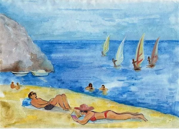 Рисунок на тему летние каникулы