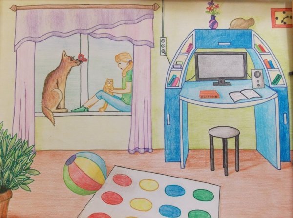 Рисунок детской комнаты