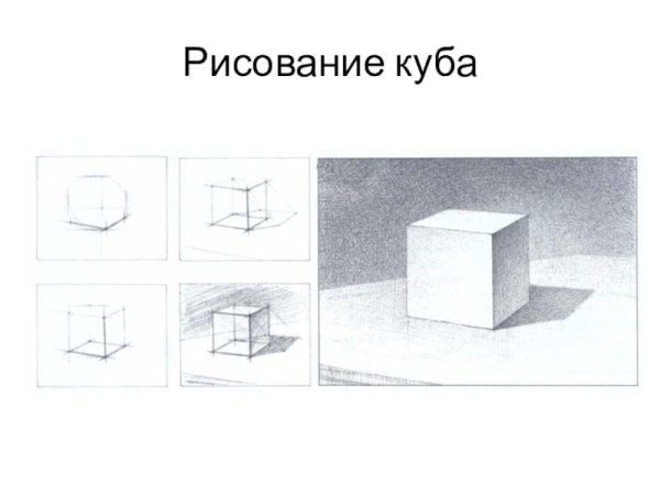 Построение Куба Академический рисунок