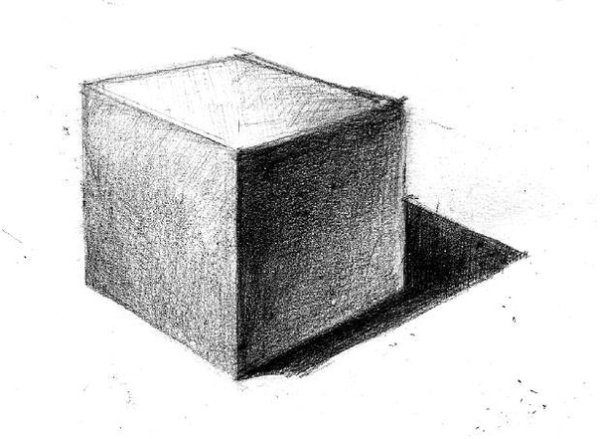 Куб карандашом