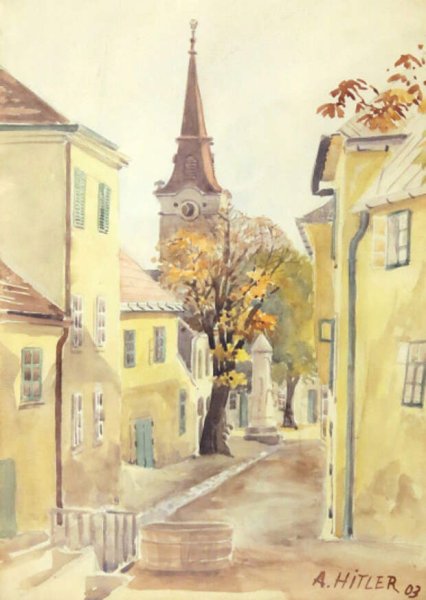 Рисунки Гитлера Адольфа нарисованные им