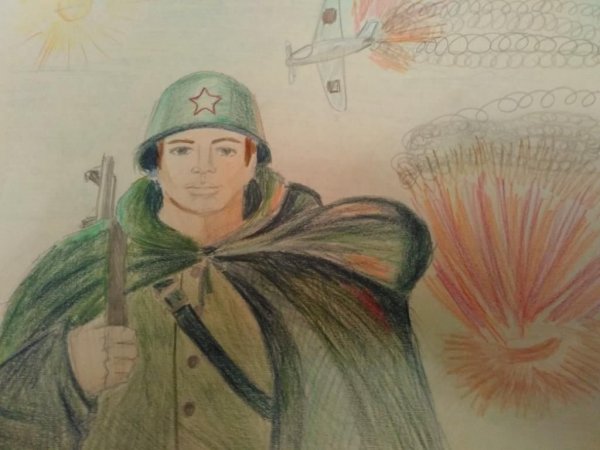 Рисунок на патриотическую тему