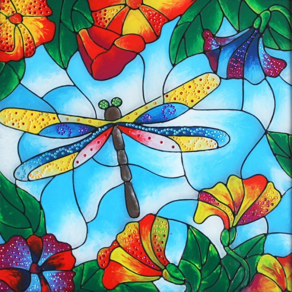 Витраж пейзаж