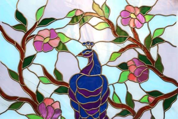 Витраж животные