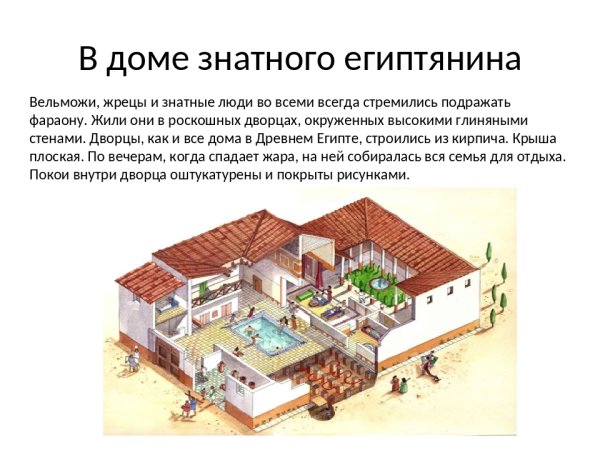 Дом бедного египтянина в древнем Египте