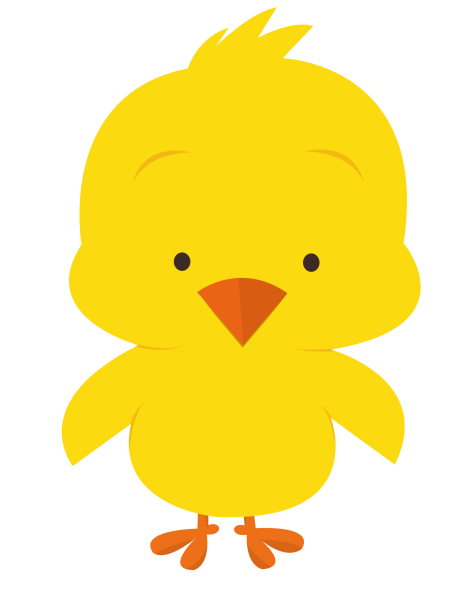 Трафарет цыпленка для аппликации