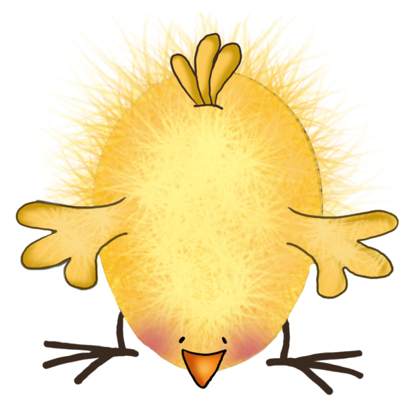 Цыпленок для детей на прозрачном фоне