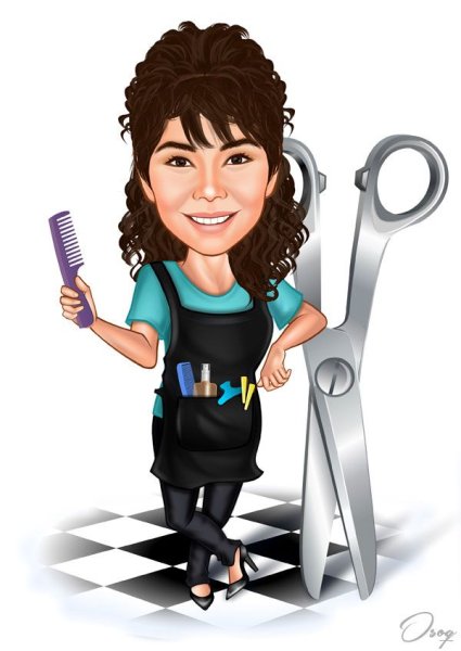 Эмблема парикмахерской