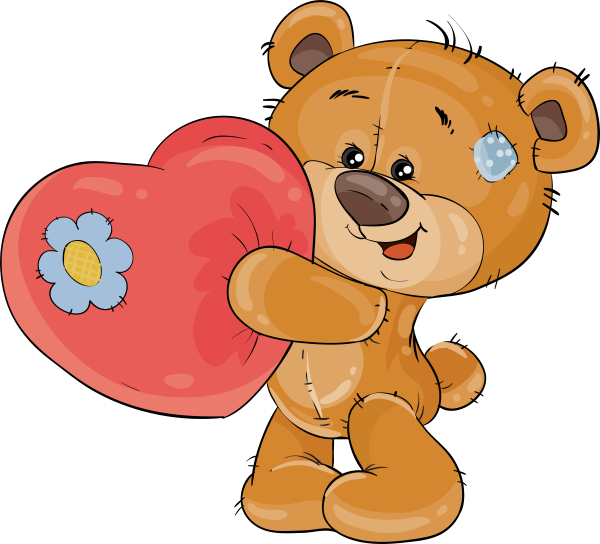 Мишка на прозрачном фоне