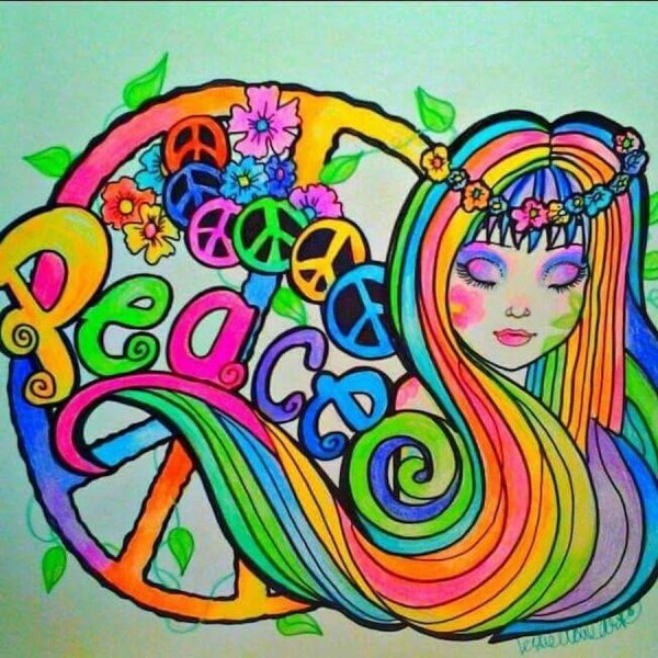 Хиппи живопись 2020