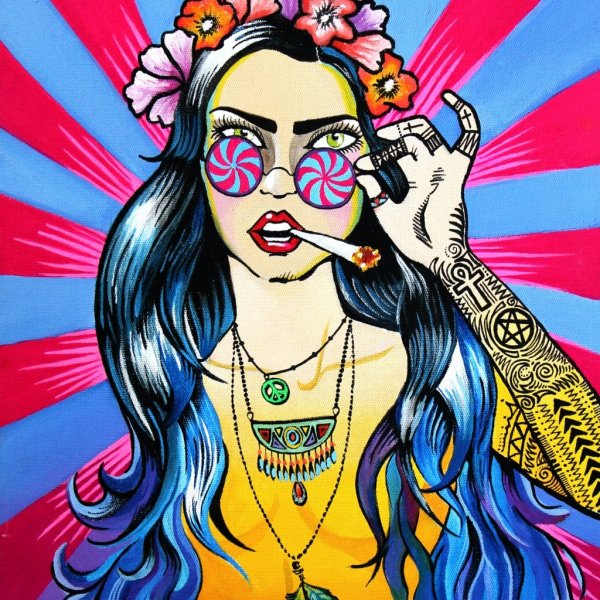 Хиппи живопись 2020