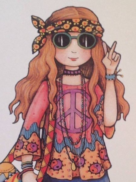 Хиппи живопись 2020