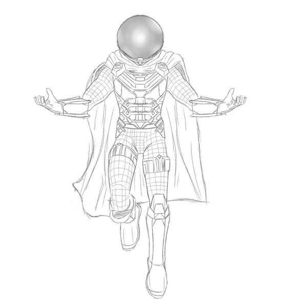 Раскраска Мистерио Марвел