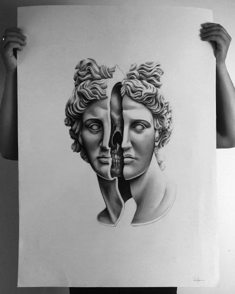 Монументальная скульптура для рисования