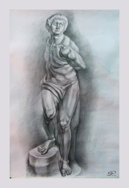 Гипсовая голова Гаттамелата Академический