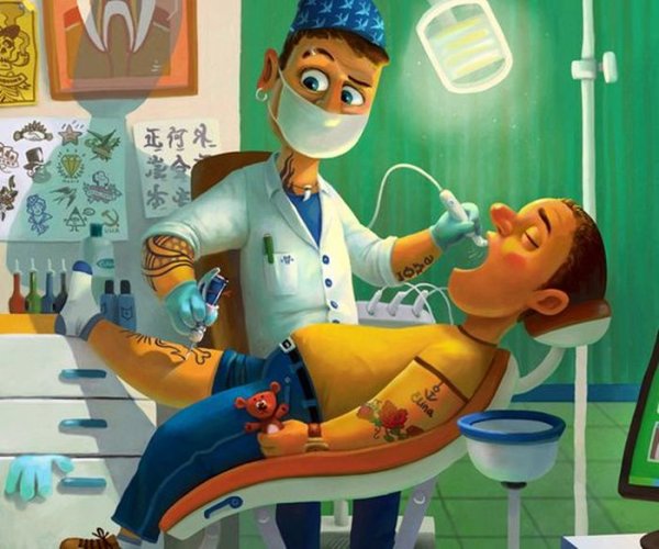 Дантист мультяшный