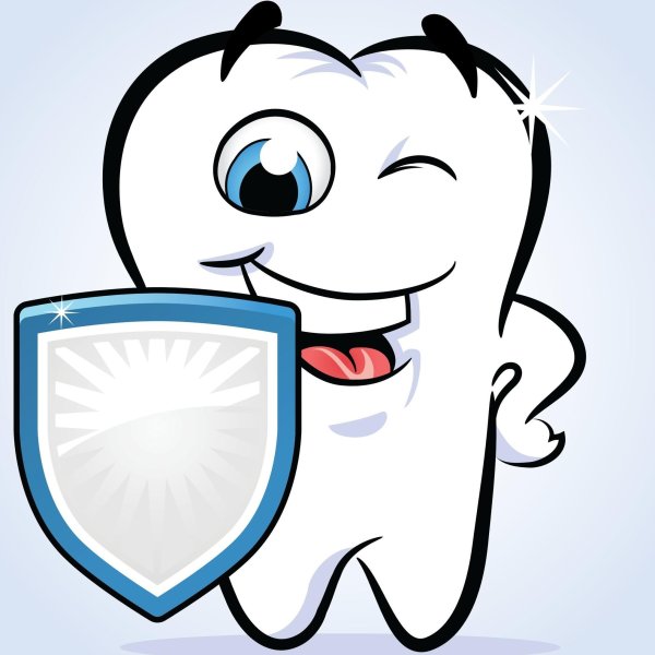 Улыбающийся зубик