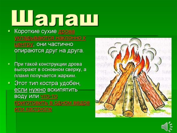 Типы костров