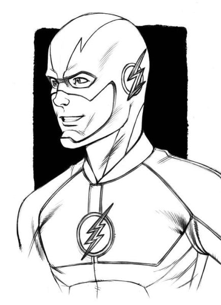 Черная пантера Марвел карандашом