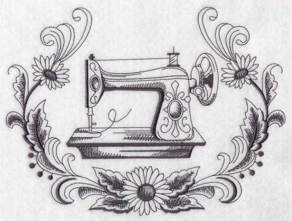 Зарисовка швейной машинки