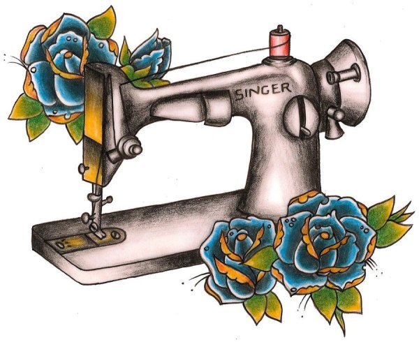 Швейная машинка эскиз