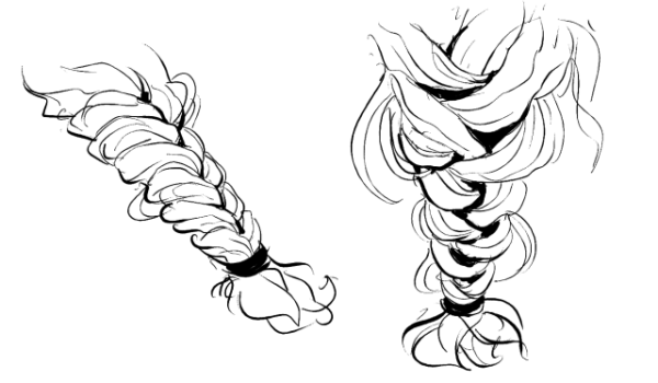 Этнические прически эскиз