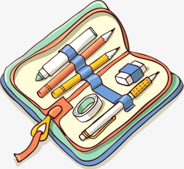 Пенал на прозрачном фоне