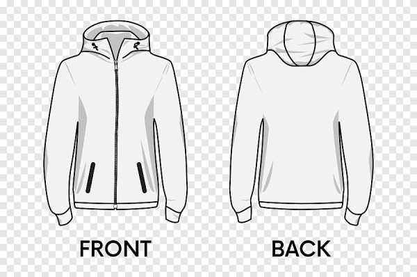 Эскиз толстовки с капюшоном
