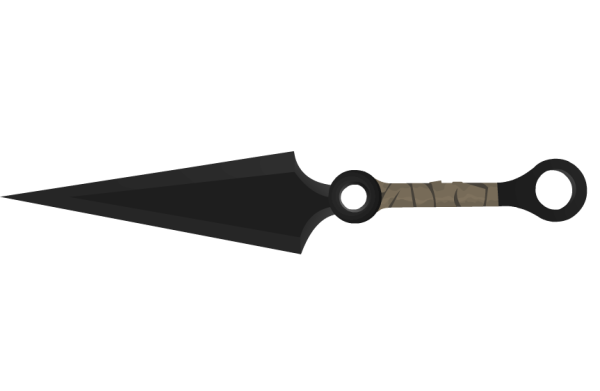 Нож кунай из стандофф 2 кунай