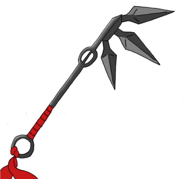 Кунай Минато схема чертежа