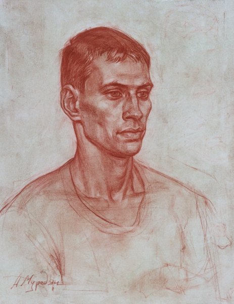 Портрет сангиной Академия Репина