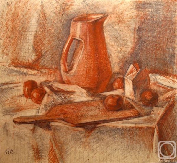 Натюрморт сангиной