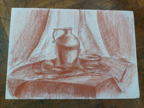 Таежный натюрморт сангина