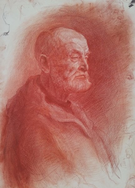 Сангина техника рисования